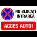 indicator pentru acces auto nu blocati intrarea